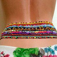 Bohemia Elastic Waist Belly Chain African Belly Chain Waist Beads Body Chain Women Girls Body Summer Boho Jewelry Accessories