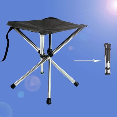 ：“{—— Outdoor Folding Stool Portable Travel Seat Maximum Weight Of 160KG  Camping Stool Mini Storage Fishing Chair