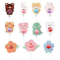 【CC】 1SET Cartoon Animals Cards Flowers Jungle Birthday Decoration