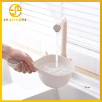 Smiley Home ที่ตักของเหลว  กระบวยตัก  มีด้ามจับ วัสดุ พลาสติก  ไม่มีมาตรตวงวัด