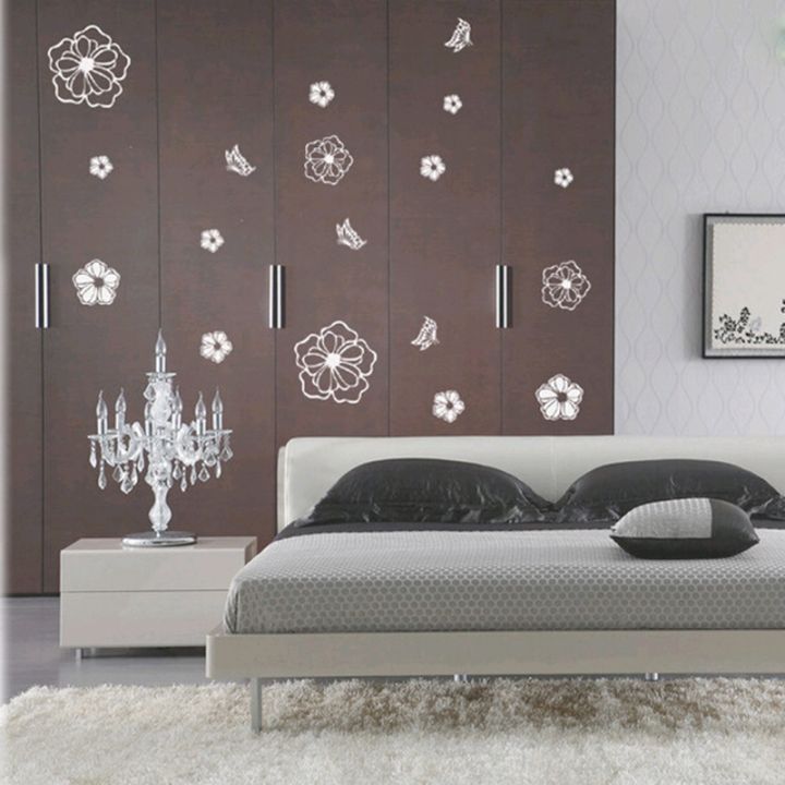 24-home-accessories-สติกเกอร์ติดตู้เย็นซักผ้าในครัวเรือนคุณภาพสูงดอกไม้ผีเสื้อสติ๊กเกอร์ติดผนังตกแต่งบ้านสำหรับห้องครัวห้องน้ำ-wallpaper