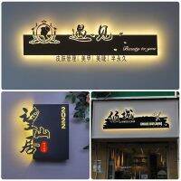 Light Box Billboard Luminous Openwork Card Door Hair Gloss Background Wall Signboard Homestay Creative Door Number Customized