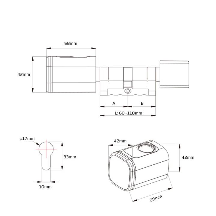 แอป-tlock-ในยุโรปของซาอุดิอาระเบียบัตรสแกนลายนิ้วมือ-rfid-diy-ล็อกกระบอกสูบประตูล็อคอัจฉริยะอิเล็กทรอนิกส์ชีวมาตรแทนที่ด้วยกุญแจดิจิตอล