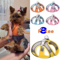 Reflective Pet Harness Dogs Strap With Leash Adjustable Nylon Harness Vest Breathable Collars For Chihuahua Small Large Dogs Collars