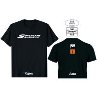 Fashion เสื้อยืด RACING เสื้อซิ่ง [COTTON 100%] [SPOON SPORTS] Tee