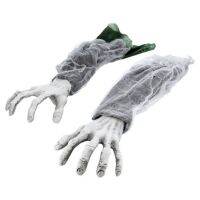 【LZ】♘  Decoração realista do Dia das Bruxas do corpo assustador Zombie Arm Sleeves Acessório da casa assombrada bonito e interessante