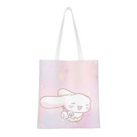 ถุงผ้าฝ้ายชอปปิ้งถุง Tas Jinjing Kanvas Cinnamoroll,กระเป๋าชายหาด,Kado Ulang Tahun | ถุงช้อปปิ้งนำมาใช้ใหม่ในครัว,กระเป๋าหนังสือ