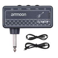 Ammoon METAL Mini Guitar Headphone Amplifier 3.5Mm Headphone JackAUX IN Pocket Practice Amplifier With GAINTONEVOLUME Control