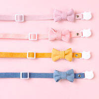 4 สีกำมะหยี่แมวโบว์ปลอกคอความปลอดภัยสัตว์เลี้ยงสุนัขสร้อยคอ Bow Tie Warm Soft แมว Adustable Silent Collars ผู้ผลิต-sdfwerwewewq