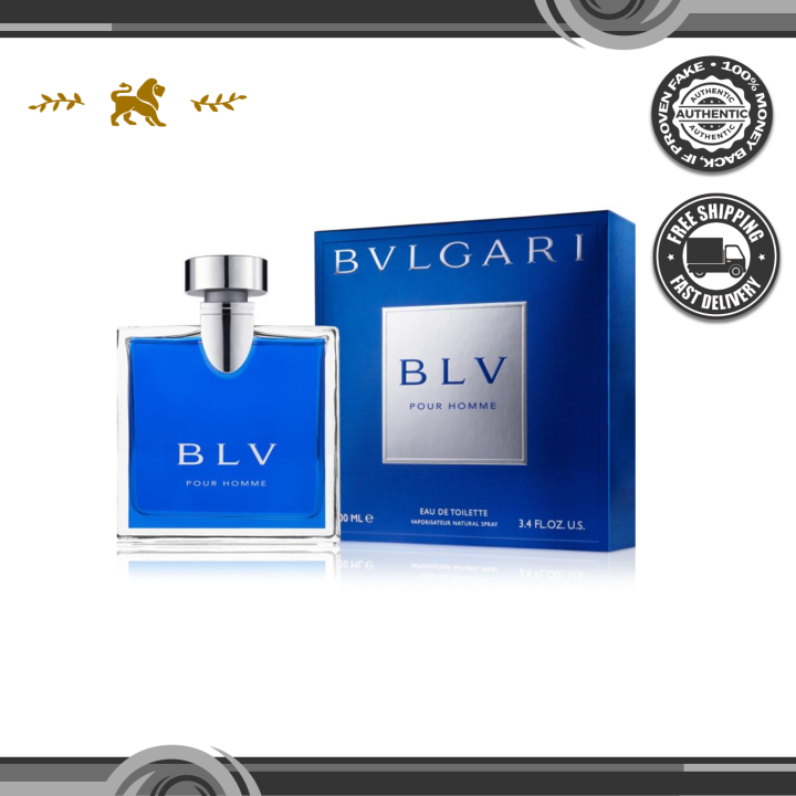 BLV Pour Homme by Bvlgari 3.4 oz / 100 ml EDT Spray for Men