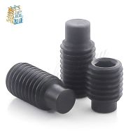 M3 M4 M5 M6 M8 M10 M12 Of Grade 129 Carbon Steel Convex End Set Screws Black Internal Hexagon Screws Headless Machine Screws