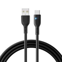 JOYROOM S-UC027A13 3A USB เพื่อ USB-C/ประเภท-C สายเคเบิลข้อมูลสายชาร์จอย่างรวดเร็วความยาว: 1.2เมตร (สีดำ)