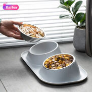 Bbr Pet bát thép không gỉ cho chó bát đôi bát mèo bảo vệ cổ