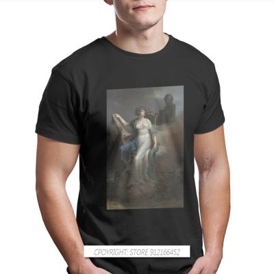 Calliope Muse Print 100% Cotton Fashion T Shirts Greek Mythology Ares Ancient Folklore Men Harajuku Streetwear