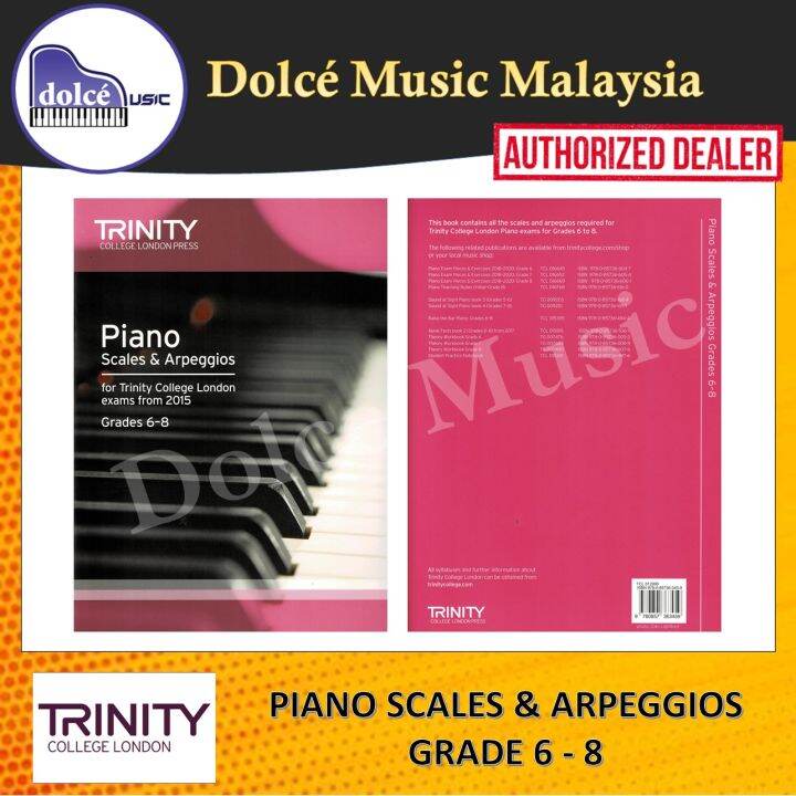 Trinity Piano Scales & Arpeggios Grade 6 8 Lazada