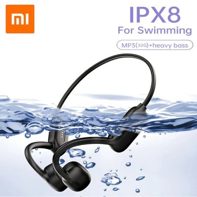 Xiaomi True Bone Conduction Earphone IPX8 Waterproof Swimming Headphones Bluetooth Wireless Sports Headset TWS With Mic SD Card