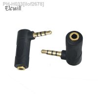 3.5mm Audio Stereo Adapter 90 Degree 3 Pole Right Angle Female To Male 4 Pole Plug L Shape AUX Headphone Jack Converter