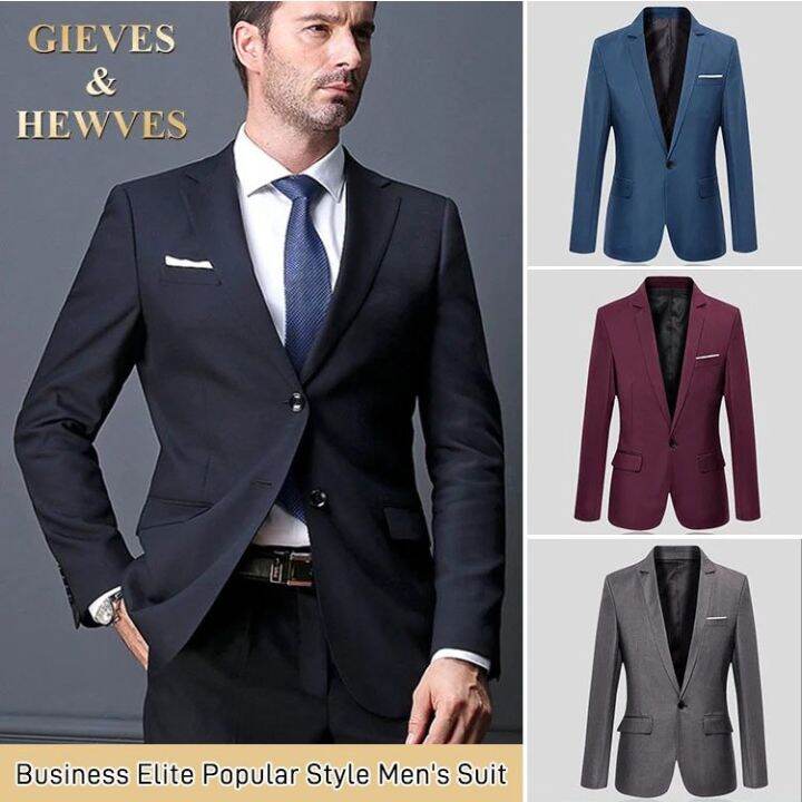 vivi lifestyle【Multiple Colors Available】men's suits Business men's