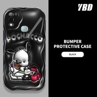 เคสโทรศัพท์มีลายคลื่น YBD สำหรับ Infinix Hot 10 Play Hot 11 Play X688B X688C X682 X682B X682C น่ารักลายต้นกระบองเพชรและกระต่ายวัสดุซิลิโคนกล้องปกป้องเต็มรูปแบบ