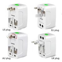 US to EU Europe &amp; Universal AC Power Plug Worldwide Travel Adapter Converter（no usb) Wires  Leads  Adapters