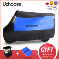 VOTO New Motorcycle Cover 190T With reflective strips Protector Rainproof Scooter Sunscreen Dustproof Snowproof UCHOOSE Universal