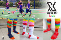 SOX Kidsถุงเท้าสีรุ้ง เด็กใส่ได้ทั้งชายหญิง socks ถุงเท้ากีฬา ถุงเท้าฟุตบอล สีสวยสะดุดตา สินค้าเด็ก25-27 ของแท้ จัดส่งเร็ว เก็บเงินปลายทางได้