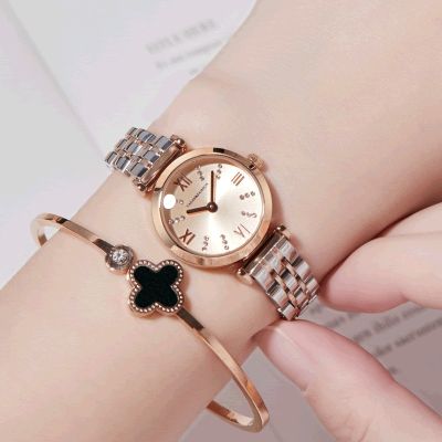 2021 new watch female contracted temperament small dial watch fashion leisure joker students quartz watch