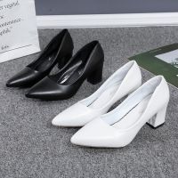 CODkuo0186 Ready stock kasut wanita heels Korea style women pointed high heel casual OL shoes