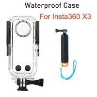 Waterproof Case Floating rod for Insta360 X3 Underwater Housing Protective Diving Shell for Insta360 X3 Action Camera Accessory