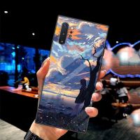 【Ready】? Samsung Galaxy Note10 5G mobile phone case N9750 note 10 tempered glass trendy anime