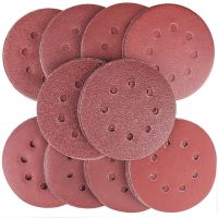 80PCS Sanding Discs Pads 40 60 80 100 120 150 180 240 320 400 Grits 8 Holes Sandpaper Assorted for Random Orbital Sander