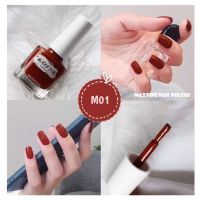 ?พร้อมส่ง?ยาทาเล็บ สีทาเล็บ กึ่งเจล ขนาด8ml*1 ไม่ต้องอบ ลอกได้ สีสวย แห้งไว รุ่นใหม่