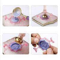 Hot Selling 2.5Cm Wax Stamp Sealing Ring Creative Vintage Wax Sealing Holder Cute Exquisite Resin Sealing Wax Molds