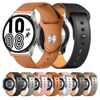 20mm 22mm Leather band For Samsung Galaxy watch Active 2 strap 44mm Huawei GT/2/Pro Galaxy watch 5/4/Classic 45/40/46mm bracel