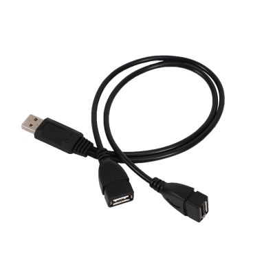 USB 2.0A Male auf 2 Dual USB Female Jack Y Splitter Verteiler Adapter Kabel