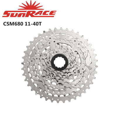 Sunrace CSM66 CSM680 Cassette 8 Speed 11-34T 11-40T 11-42T Bike Bicycle For Mountain Bicycle Silver Color