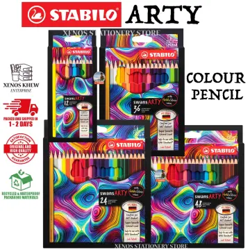 Stabilo Swans Arty Colour Pencils Arts Craft Home School Drawing Stationery  