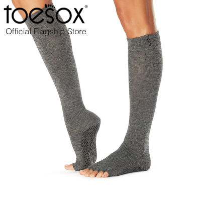 [Fall 2023] ToeSox Grip Half Toe Scrunch Knee High ถุงเท้ากันลื่น เปิดนิ้วเท้า พิลาทิส รุ่น Scrunch Knee High