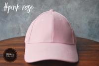 หมวกแก็ปสีพื้น PINK ROSE (สีชมพูอ่อน)