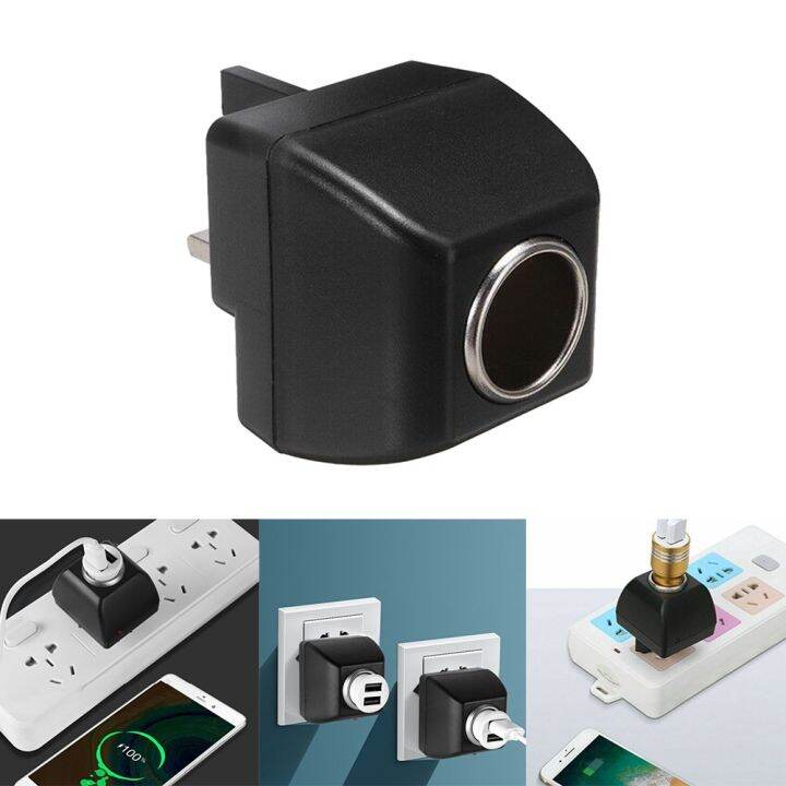 Car Charger Lighter Socket 240V Mains Plug To12V Car Charger Adapter