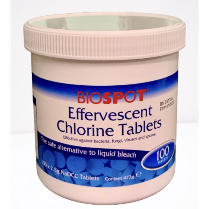 DISINFECTANT 2.5g Biospot Chlorine TabletmB6 Lazada PH