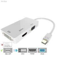 3 In 1 Thunderbolt Mini Display Port MINI DP Male To HDMI VGA DVI Female Adapter Converter Cable For MacBook Air Pro