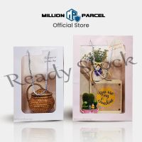 【hot sale】 ﹍♗ B41 Window Paper Bag Gift Bag Small Gift Bags Birthday Bag Wedding Paper Bag