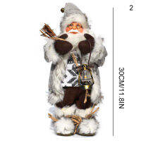 30cm Santa Claus Figurine Statues Innovative Christmas Desktop Ornaments Enjoyable Gift Doll Toy Table Decor Home