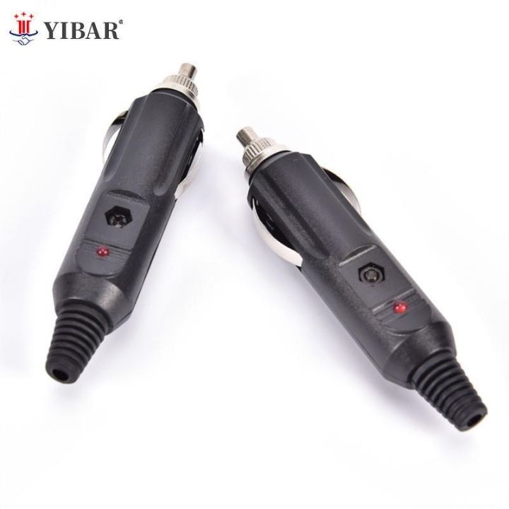 convenient-2pcs-12v-universal-male-car-cigarette-lighter-socket-plug-connector-15a-fused