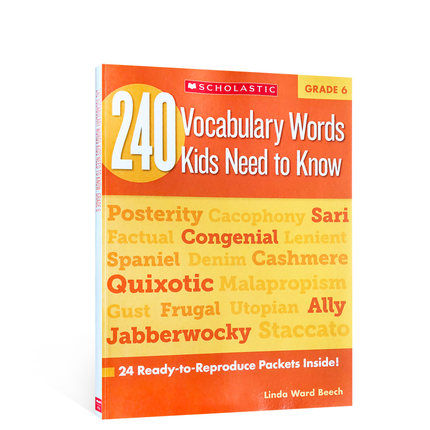 milu 240 Vocabulary Words Kids Need to Know:Grade 6 Scholastic Exercise ...