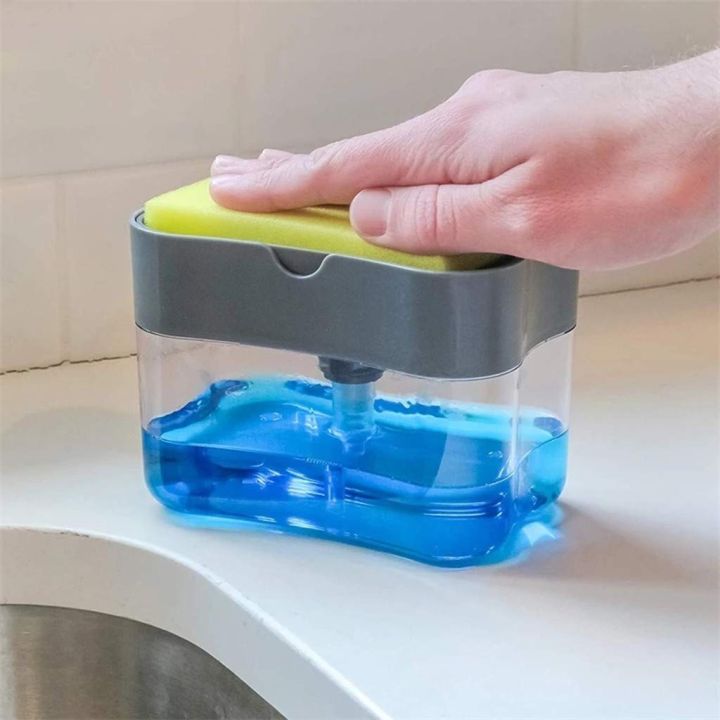 soap-pump-sponge-caddy-ที่วางฟองน้ำ-ที่ใส่น้ำยาจานล้างจาน-ที่กดน้ำยาล้างจาน-เครื่องกดน้ำยา-ล้างจาน-ฟองน้ำล้างจาน-ที่วางฟองน้ำกดน้ำยาล้างจาน