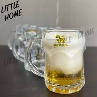 LITTLEHOME - แก้วเบียร์ แก้วน้ำ แก้วเบียร์มีหู แก้วน้ำมีหู แก้วใส แก้วกาแฟ แก้วคาเฟ่ แก้วเหล้า แก้ว UG-332