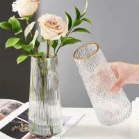 [Free ship] and creative transparent vase desktop rose flower ins style living room arrangement