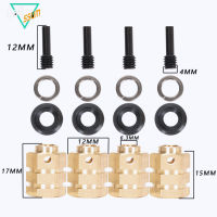 Lealyssum【จัดส่งอย่างรวดเร็ว】ตัวต่อขยายทองเหลือง4ชิ้นพร้อมชิ้นส่วนอะไหล่ที่ใช้ได้กับน็อตล็อคด้านใน Mobil Remote Control 1/10ชิ้น